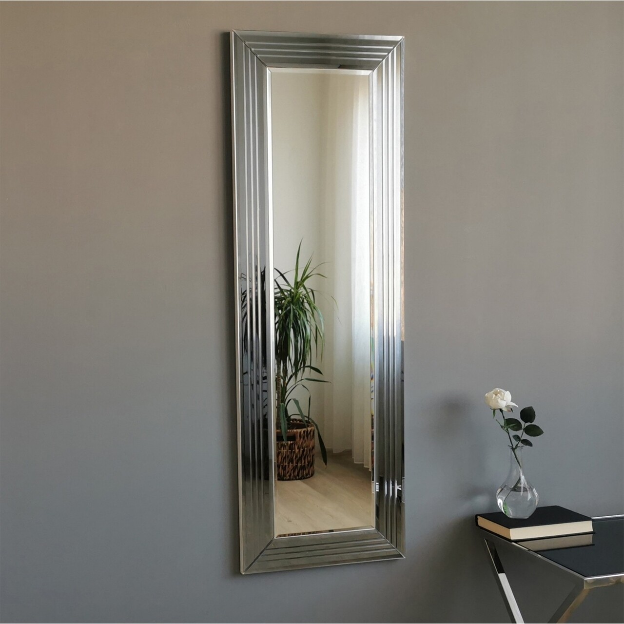Oglinda decorativa A302D, Neostill, 40 x 120 cm, argintiu - imagine 7